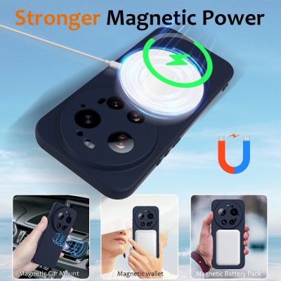 „Shell“ MagSafe kieto silikono (TPU) dėklas - tamsiai mėlynas (Xiaomi 17 Ultra)