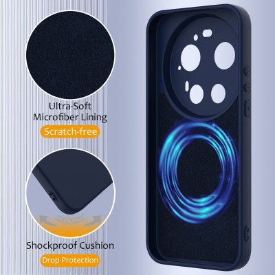 „Shell“ MagSafe kieto silikono (TPU) dėklas - tamsiai mėlynas (Xiaomi 17 Ultra)