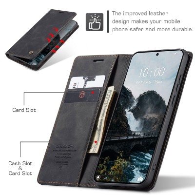 "CaseMe" Retro tahke kaaned - must (Xiaomi 17 Ultra)