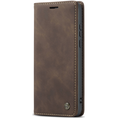 „CaseMe“ Retro solidus atverčiamas dėklas - rudas (Xiaomi 17 Ultra)