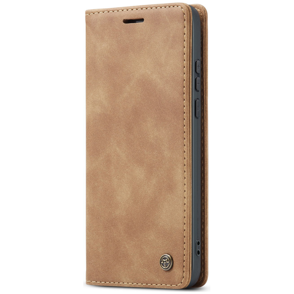 „CaseMe“ Retro Solid Flip Case - Light Brown (Xiaomi 17 Ultra)