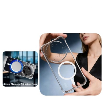 „IMAK“ Candy MagSafe kieto silikono (TPU) dėklas - skaidrus (Xiaomi 17 Ultra)