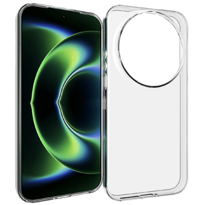 Kieto silikono (TPU) dėklas - skaidrus (Xiaomi 17 Ultra)