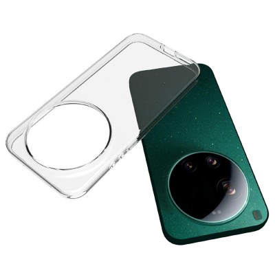 Kieto silikono (TPU) dėklas - skaidrus (Xiaomi 17 Ultra)