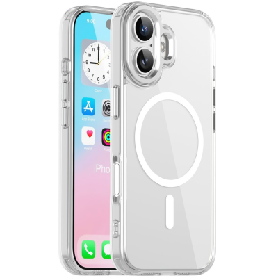 „Tubi“ MagSafe kieto silikono (TPU) dėklas - skaidrus (iPhone 17)