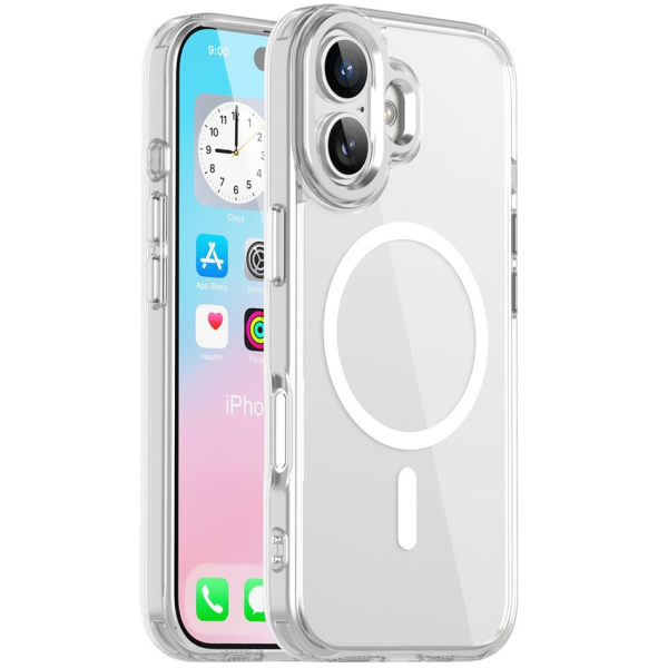 „Tubi“ MagSafe kieto silikono (TPU) dėklas - skaidrus (iPhone 17)