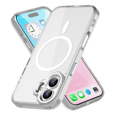 „Tubi“ MagSafe kieto silikono (TPU) dėklas - skaidrus (iPhone 17)