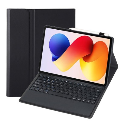 "Bosina" Atvēramais futrālis ar tastatūra - melns (Redmi Pad 2 Pro)