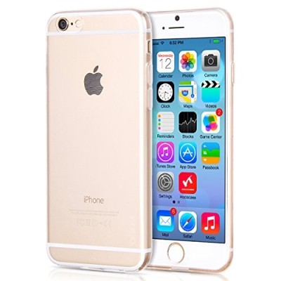 Hoco Light Apple iPhone 6 (6s) balts dzidrs caurspīdīgs silikona (TPU) apvalks / Vacins.lv