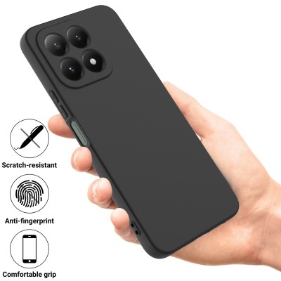 "Shell" hard silicone (TPU) case - black (Xiaomi 15T)
