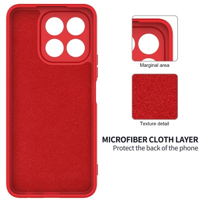 "Shell" hard silicone (TPU) case - red (Xiaomi 15T)