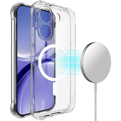 "IMAK" Candy MagSafe cieta silikona (TPU) apvalks - dzidrs (Poco X8 Pro / Redmi Turbo 5)