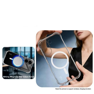 „IMAK“ Candy MagSafe kieto silikono (TPU) dėklas - skaidrus (Poco X8 Pro / Redmi Turbo 5)