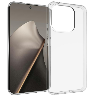 Kieto silikono (TPU) dėklas - skaidrus (Xiaomi 15T)