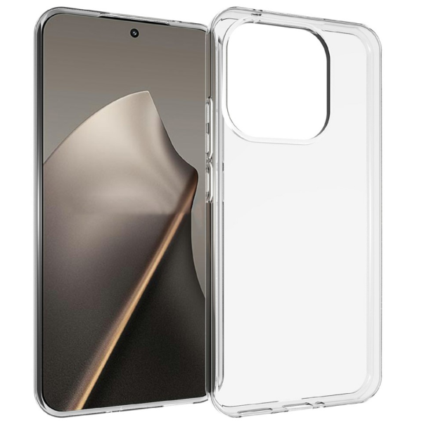 Hard silicone (TPU) case - transparent (Xiaomi 15T)