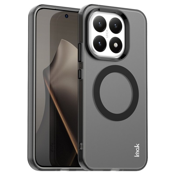 „IMAK“ Candy MagSafe matinis kieto silikono (TPU) dėklas - juodas (Xiaomi 15T)