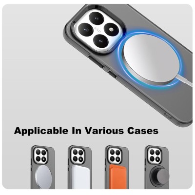 „IMAK“ Candy MagSafe matinis kieto silikono (TPU) dėklas - juodas (Xiaomi 15T)