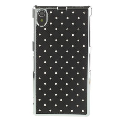 Sony Xperia Z1 elegantiškas juodas dėklas su blizgučiais / Priedai.lt