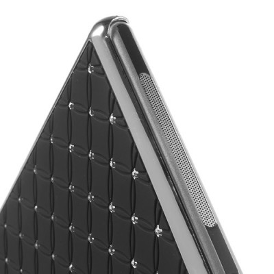 Sony Xperia Z1 elegantiškas juodas dėklas su blizgučiais / Priedai.lt