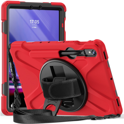 Pastiprinātas aizsardzības apvalks - sarkans (Galaxy Tab S7 11" / S8 11" / S9 11" / S9 FE 5G / S10 FE / S10 Lite)