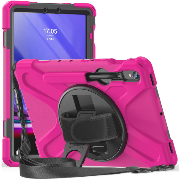 Sustiprintos apsaugos dėklas - rožinis (Galaxy Tab S7 11" / S8 11" / S9 11" / S9 FE 5G / S10 FE / S10 Lite)