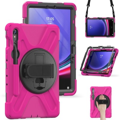 Sustiprintos apsaugos dėklas - rožinis (Galaxy Tab S7 11" / S8 11" / S9 11" / S9 FE 5G / S10 FE / S10 Lite)