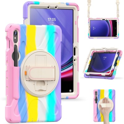 Sustiprintos apsaugos dėklas - spalvotas / rožinis (Galaxy Tab S7 11" / S8 11" / S9 11" / S9 FE 5G / S10 FE / S10 Lite)