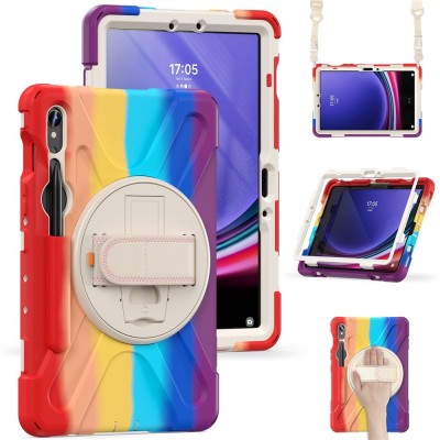 Rugged Case - Colorful / red (Galaxy Tab S7 11" / S8 11" / S9 11" / S9 FE 5G / S10 FE / S10 Lite)