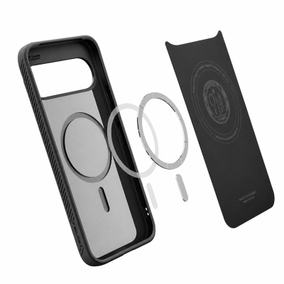 „Spigen“ Liquid Air Mag fit dėklas - juodas (Pixel 10 / 10 Pro)