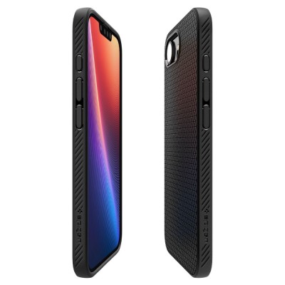 "Spigen" Liquid Air Mag fit apvalks - melns (iPhone 17e / 16e)