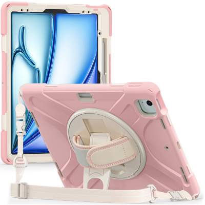 Sustiprintos apsaugos dėklas - šviesiai rožinis (iPad Air 11 2026 / iPad Air 11 2025 / iPad Air 11 2024)