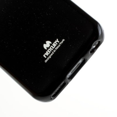 „Mercury“ Color kieto silikono (TPU) juodas Apple iPhone 5C dėklas (dėkliukas) / Priedai.lt