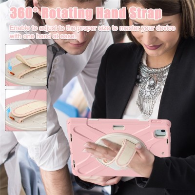 Pastiprinātas aizsardzības apvalks - gaiši rozs (iPad Air 11 2026 / iPad Air 11 2025 / iPad Air 11 2024)