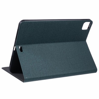 "X-LEVEL" atvēramais tekstila maciņš - zaļš (iPad Air 11 2026 / iPad Air 11 2025 / iPad Air 11 2024)