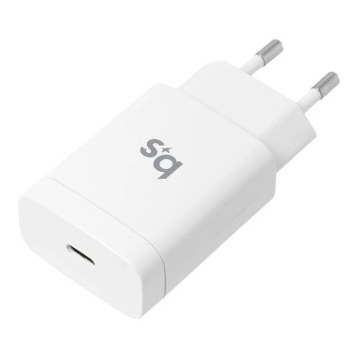 „Blue Star“ sieninis įkroviklis (Max 18W) + USB-C Lightning laidas - baltas