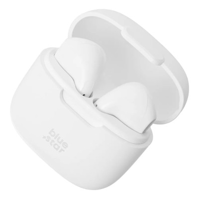 „Blue Star“ TWS Wireless Fi7 bevielės ausinės - baltos
