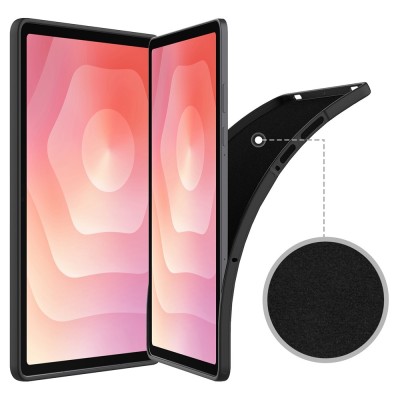 „Shell“ kieto silikono (TPU) dėklas - juodas (Galaxy Tab S11)