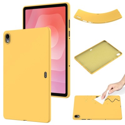 "Shell" Kõva silikoon (TPU) kaaned - kollane (Galaxy Tab S11)