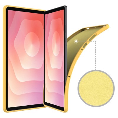 "Shell" Kõva silikoon (TPU) kaaned - kollane (Galaxy Tab S11)