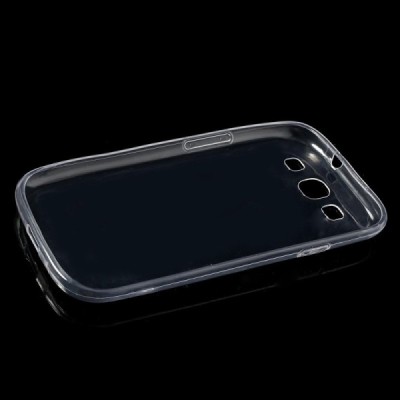 Samsung Galaxy S3 skaidrus (permatomas) kieto silikono TPU ploniausias pasaulyje dėklas / Priedai.lt