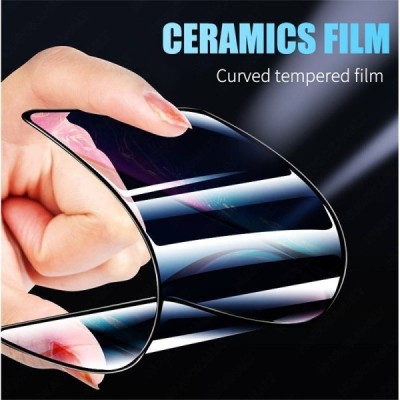 „Ceramics“ hibridinė apsauginė ekrano plėvelė (pilnai dengianti) - juoda (Galaxy A15 5G / A15 4G)