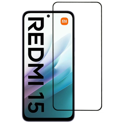„Ceramics“ hibridinė apsauginė ekrano plėvelė (pilnai dengianti) - juoda (Redmi 15 4G)