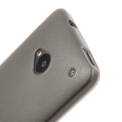 Perregimas tamsintas HTC One M7 pilkas dėklas (Dėkliukas) / Priedai.lt