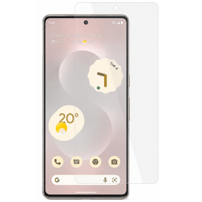 „Tempered Glass“ (nepilno dengimo) apsauginis ekrano stiklas - skaidrus (Pixel 10 Pro / 10 / 9 Pro / 9)
