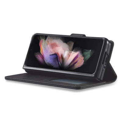 „LC.IMEEKE“ atverčiamas dėklas, knygutė - juodas (Galaxy Fold3)