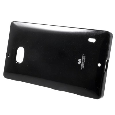 Nokia Lumia 930 Mercury melns cieta silikona (TPU) apvalks / vacins.lv