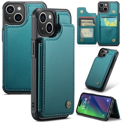 „CaseMe“ Wallet case - green (iPhone 15)