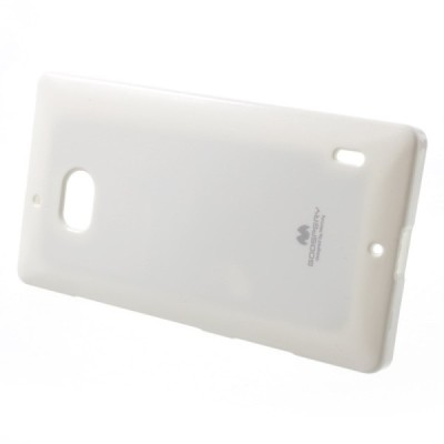 Nokia Lumia 930 Mercury balts cieta silikona (TPU) apvalks / vacins.lv