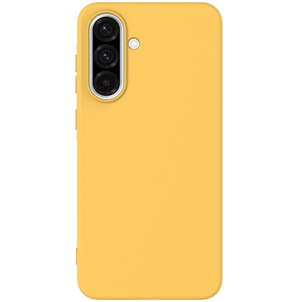 „Shell“ kieto silikono (TPU) dėklas - geltonas (Galaxy A56 / A36)