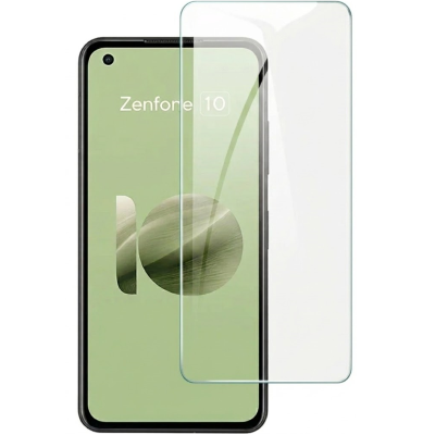 „Tempered Glass“ (nepilno dengimo) apsauginis ekrano stiklas - skaidrus (Zenfone 10)
